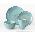 反応性釉薬ディナーセットStoneware Color Glaze Tableware